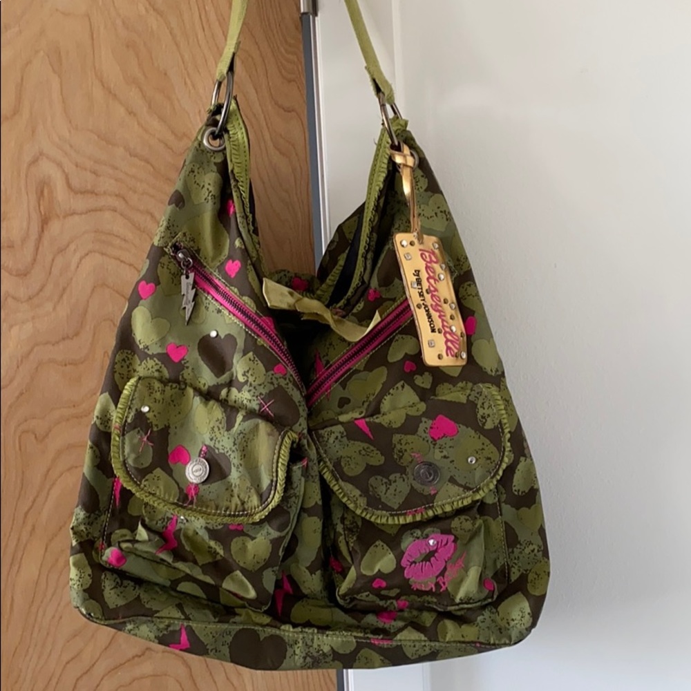 Betsey Johnson camouflage purse